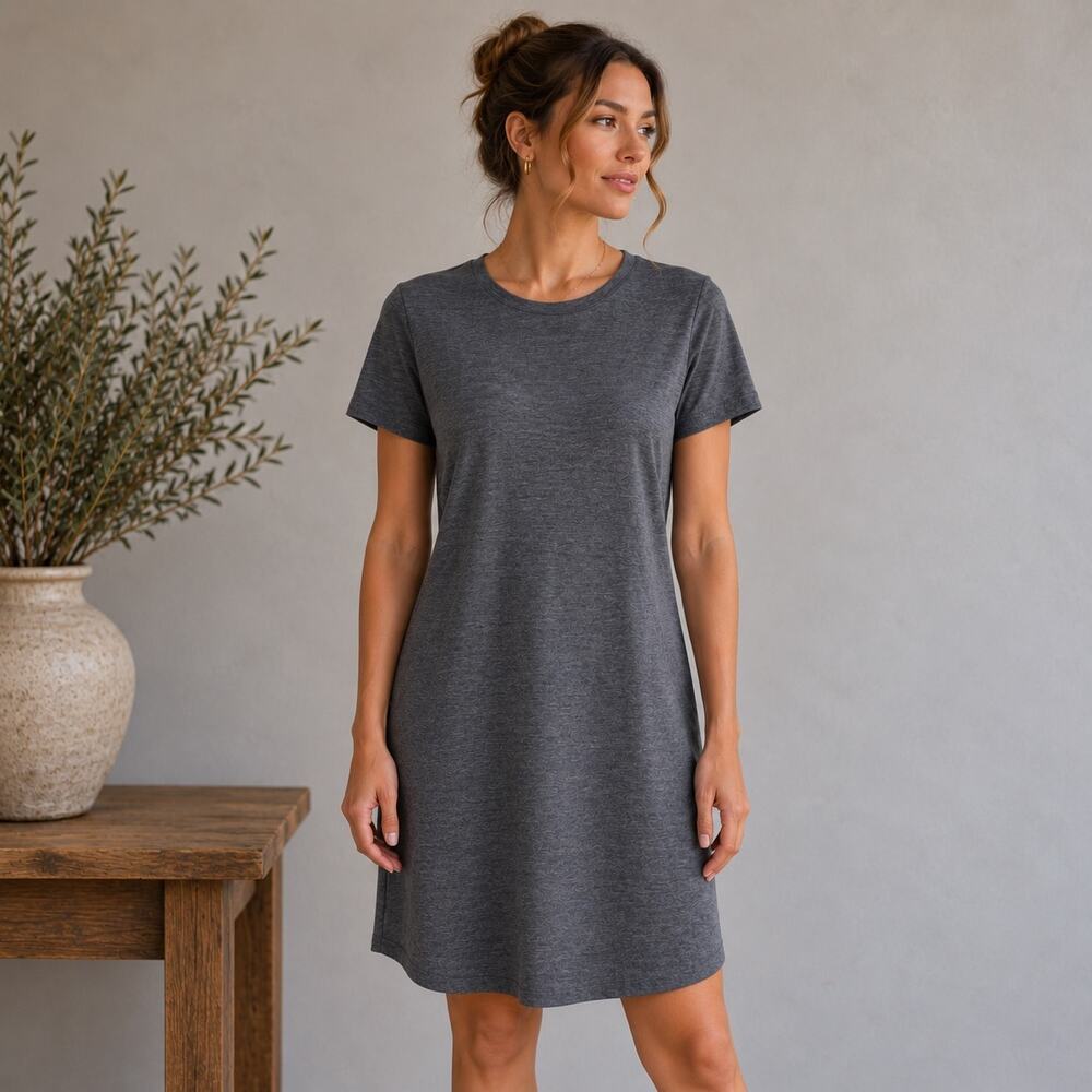 Lululemon Gray & Go Endeavor Short Sleeve Athletic Dress 6